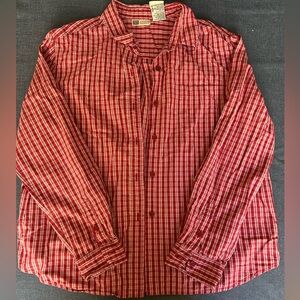Faded Glory Junior’s Red Plaid Shirt